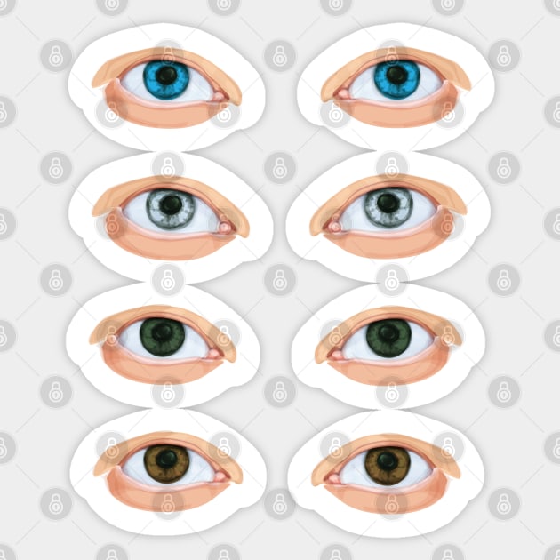 eyes Sticker by lisenok